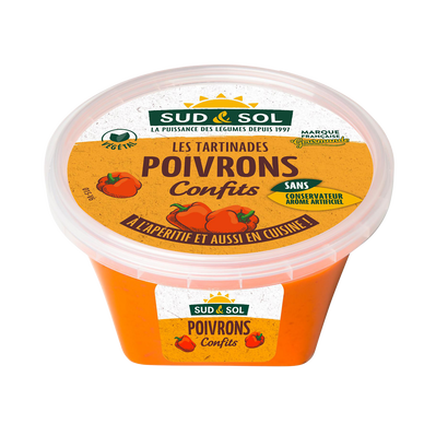 Tartinable de Poivrons Confits, 150g, SUD&SOL