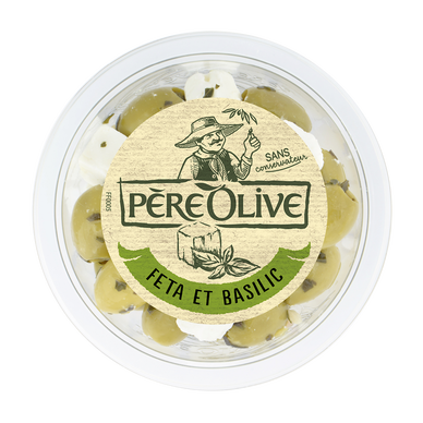 Olive Feta et Basilic - Barquette 150g