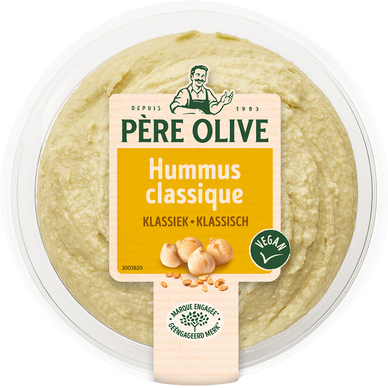 Houmous nature, PERE OLIVE, barquette, 175g