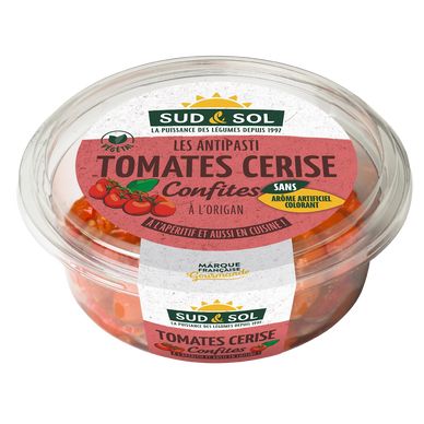 Antipasti Tomates Cerises Confites, 125g, SUD&SOL
