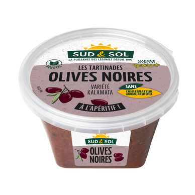 Tartinable d'Olives Noires Kalamata, 150g, SUD&SOL