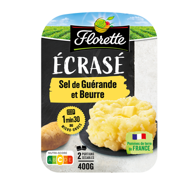 Ecrasé de pomme de terre au beurre Florette - Barquette 2x200g