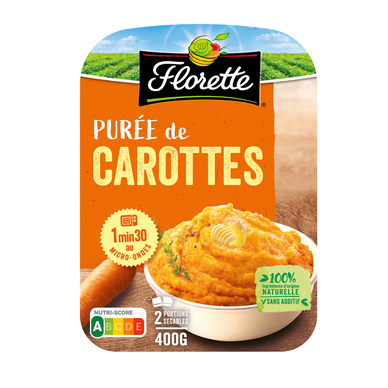 Purée de carottes Florette - Barquette 2 x 200g