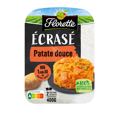 Ecrasé de patate douce Florette - Barquette x2 - 400g