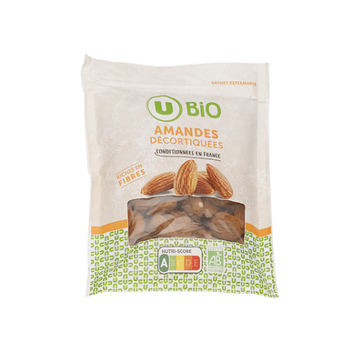 Amandes décortiquées bio - Sachet 125g