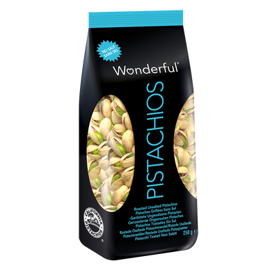 Pistache en coque grillée non salée Wonderful - Sachet 250g