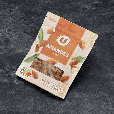 Amandes décortiquées crues - Sachet 175g
