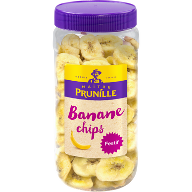 Banane séchée en chips Maître Prunille - Bocal 275g