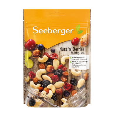 Mélange de fruits secs et graines "Nuts'n berries" Seeberger - Sachet150g