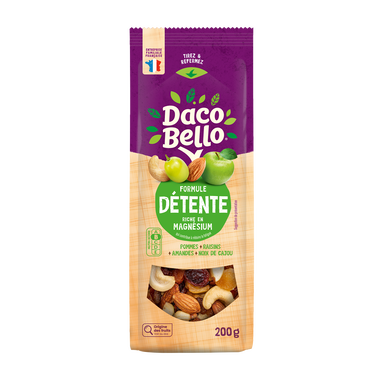 Mélange de fruits secs et graines "Formule Détente" Daco Bello - Sachet 200g