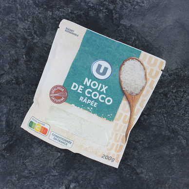 Noix de coco râpée, sachet, 200g