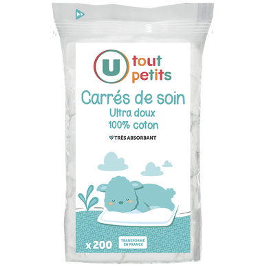 Coton carré de soin x200