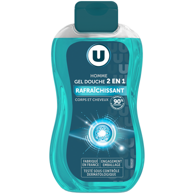 Gel douche homme rafraîchissant 2en1 - flacon 250ml