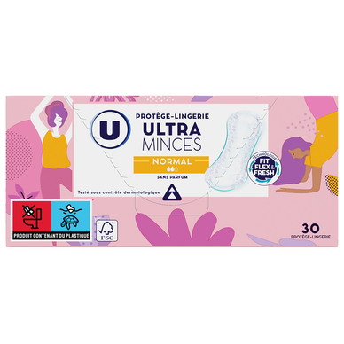 Protège-lingerie ultra-minces normal, x30