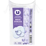 Disque à démaquiller maxi ovale  x40