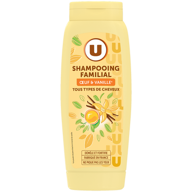 Shampooing Tous types cheveux, oeuf & vanille  - 500ml