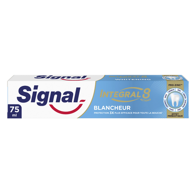 Dentifrice SIGNAL Integral 8 blancheur prébiotique 75ml