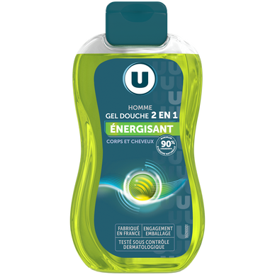 Gel douche homme Energisant Corps et cheveux - 250ml