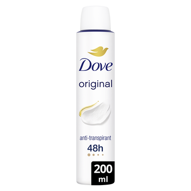 Déodorant spray DOVE anti-transpirant original 200ml