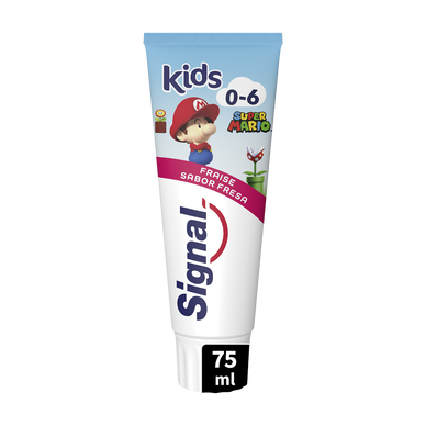 Dentifrice enfant 0-6 ans fraise super mario SIGNAL 75ml