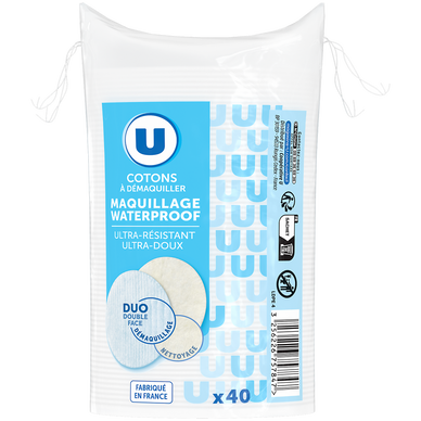 Coton a démaquiller maquillage waterproof  x40