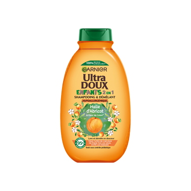 Shampooing enfants 2-en-1 abricot ULTRA DOUX -300 ml
