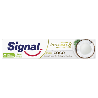 Dentifrice integral 8 nature elements coco blancheur SIGNAL 75ml