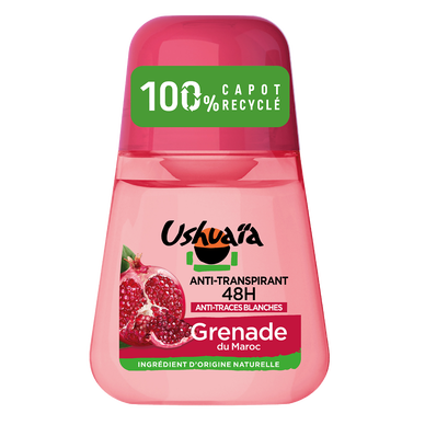 Déodorant femme anti-transpirant grenade USHUAÏA - bille 50ml