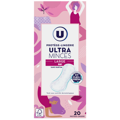 Protège-lingerie ultra minces large  x20