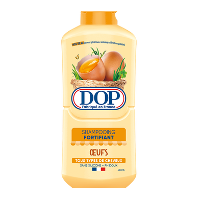Shampoing fortifiant aux oeufs sans silicone ph doux DOP - flacon 480ml