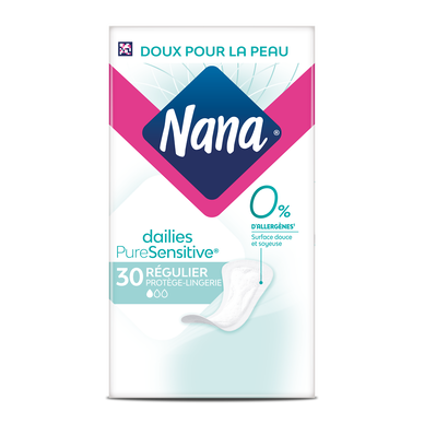 Protège lingerie quotidien pure sensitive normal 0% allergène NANA, x30