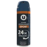 Déodorant homme sport 24h, atomiseur 200ml