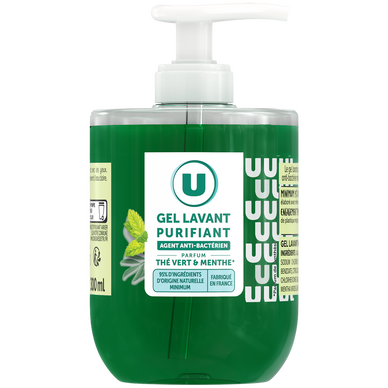 Gel lavant purifiant thé menthe pompe 300ml