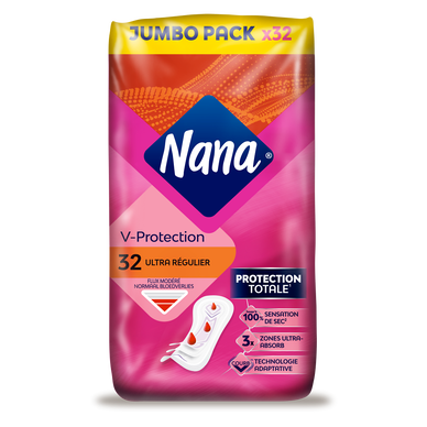 Serviettes hygiéniques ultra régulier NANA x32