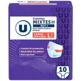 Culottes incontinence mixtes de nuit pour adulte - Taille L -, x10