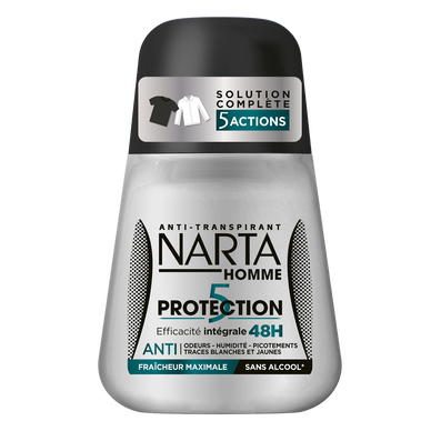 Déodorant homme efficacité intégrale 48h NARTA - bille 50ml