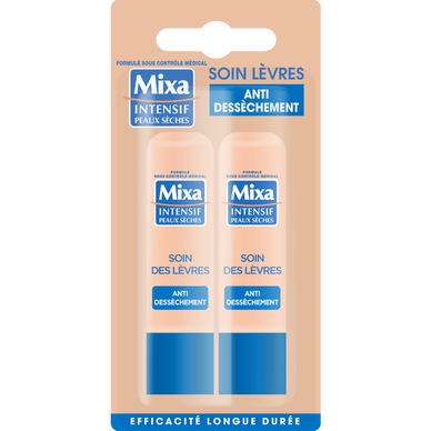 Baume à lèvres Soin réparateur Anti-dessèchement  MIXA - Stick x2
