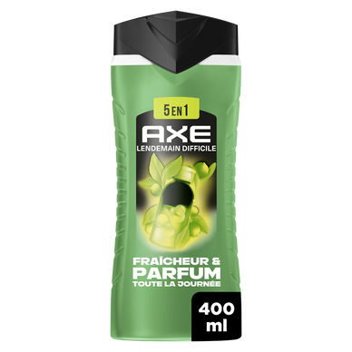 Gel douche AXE homme 5-en-1 lendemain difficile 400ml