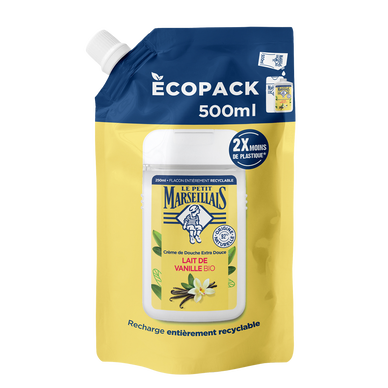 Recharge gel douche LE PETIT MARSEILLAIS vanille 500ml