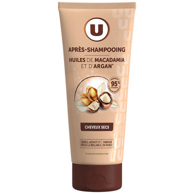 Après-shampooing Cheveux secs, huile argan & macadamia - 200ml
