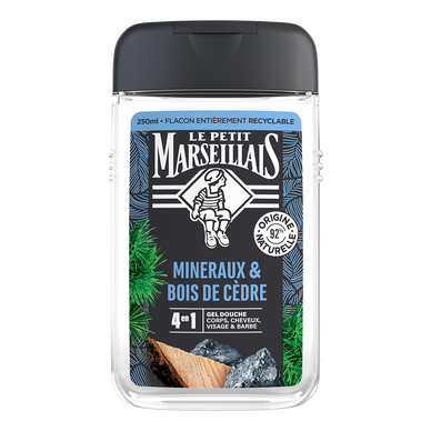 Gel douche minéraux & bois de cèdre LE PETIT MARSEILLAIS 250ml
