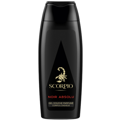 Gel douche Noir Absolu SCORPIO, flacon de 250ml