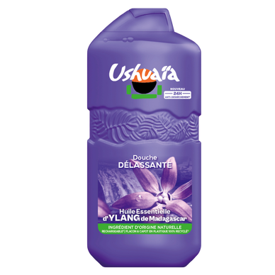 Gel douche délassant ylang de madagascar USHUAÏA -280 ml