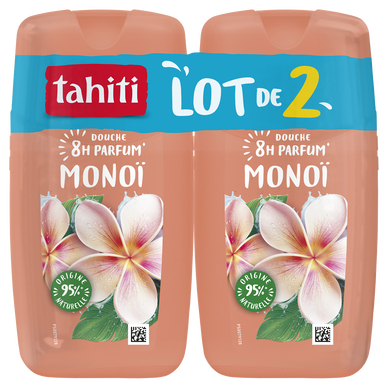 Gel douche TAHITI Parfum 8h Monoï - 2x250ml