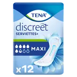 Serviettes incontinence maxi TENA LADY, x12