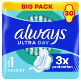 Serviettes ultra normal plus ALWAYS taille 1 ailettes x30
