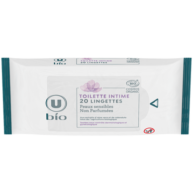Lingettes toilette intime x20
