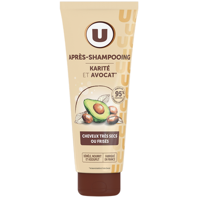Après-shampooing Cheveux très secs ou frisés, karité & avocat - 200ml