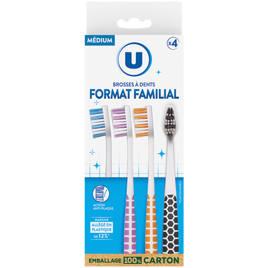Brosse à Dent pack family Medium x4