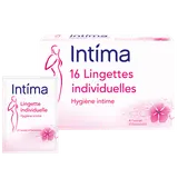 Lingettes Individuelles Lavantes Hygiène Intime Hamamélis - INTIMA - x16